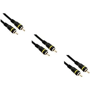 Composite Video Cable, RCA Male, Gold plated Connectors, 6 Feet, CNE499159