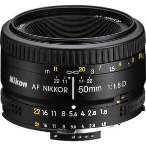 عدسة نيكور 2137 مقاس 50 مم f/1.8D بتركيز تلقائي لكاميرات نيكون الرقمية ذات العدسة الأحادية العاكسة (متجددة) in Kuwait