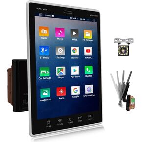 2G+32G Double Din Android Car Radio with GPS Navigation, 9.5 Inch Vertical Touch Screen Car Radio with Mirror Link, WiFi, FM/RDS, Bluetooth, SWC, USB/RCA Input, Car Audio Receiver with Backup Cam in Kuwait