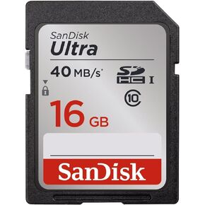 SanDisk Ultra 16GB Class 10 SDHC Memory Card Up To 40MB/s- SDSDUN-0016G-G46 [Older Version] in Kuwait
