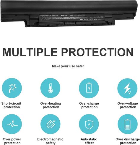 Fancy Buying 5MTD8 Laptop Battery for Dell V131 2nd Series Latitude 3340 3350, Fits JR6XC YFDF9 YFOF9 451-BBJB 451-BBIY 451-BBIZ 7WV3V H4PJP in Saudi Arabia