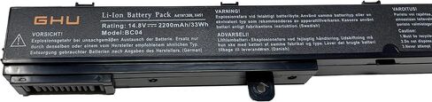 بطارية GHU الجديدة A31N1319 A41N1308 متوافقة مع سلسلة Asus X451 X451CA X551 X551C X551CA X551M X551MA A41 D550 0B110-00250100 X45 X451M X451MA X451C Series D550MA D550MA-DS01 0B110-0025 0700 33WH in Saudi Arabia