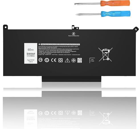 بطارية الكمبيوتر المحمول VNYUNQWE 60Wh 7480 7490 F3YGT، لـ Dell Latitude 14 7000 7480 7490/12 7000 7280 7290/13 7000 7380 7390 P29S002 P73G002 Series DM3WC KG7VF 2X39G P73G 451-BBYE 453-BBCF in Kuwait