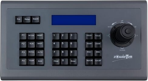 زويتيك وحدة تحكم ثلاثية الابعاد لكاميرا بي تي زد | كيبورد تسلسلية بي تي زد | فيسكا بيلكوD/P | RS232 RS422 RS485 | وحدة تحكم لكاميرا ان دي اي بي تي زد للبث المباشر في الكنيسة والاجتماعات ومؤتمرات in Kuwait