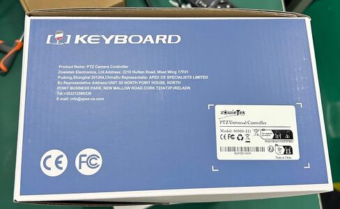 زويتيك وحدة تحكم ثلاثية الابعاد لكاميرا بي تي زد | كيبورد تسلسلية بي تي زد | فيسكا بيلكوD/P | RS232 RS422 RS485 | وحدة تحكم لكاميرا ان دي اي بي تي زد للبث المباشر في الكنيسة والاجتماعات ومؤتمرات in Kuwait