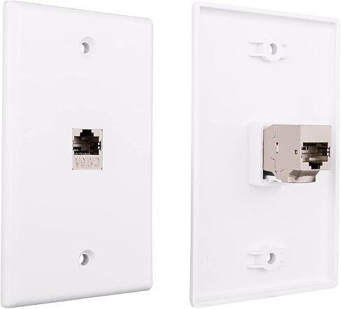 Iwillink (10 عبوات) وصلة Cat6A محمية Keystone RJ45، وصلة إيثرنت بغطاء معدني من سبائك الزنك، مقبس Cat6a Keystone من أنثى إلى أنثى، فضي in Kuwait