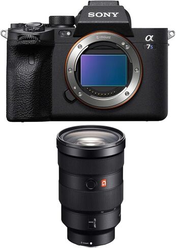 مجموعة هيكل الكاميرا الرقمية Sony Alpha a7S III بدون مرآة مع عدسة رئيسية ومجموعة برامج وبطاقة ذاكرة وبطارية قابلة لإعادة الشحن وشاحن وحقيبة أدوات مع ملحقات ومجموعة تنظيف (6 قطع) in Saudi Arabia