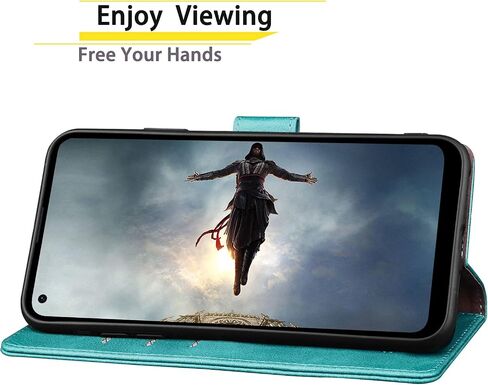 SUANPOT 【حجب RFID لهاتف Motorola Moto G Stylus 5G (Non 2022) مع حافظة محفظة وحامل بطاقة الائتمان، غطاء هاتف قابل للطي من جلد البولي يوريثان للنساء والرجال لجراب MotoG Stylus 5G (أحمر خمري) in Kuwait