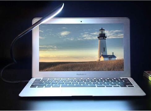 مصباح USB صغير من OUOU، [عبوة من 10 قطع] إضاءة كتاب قابلة للتعديل 180 درجة للكمبيوتر أو الكمبيوتر المحمول أو الكمبيوتر المحمول أو بطارية الطاقة أو بطارية إوز مرنة للقراءة وإضاءة ليلية (ألوان زاهية) in Kuwait