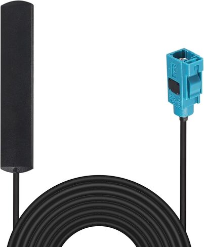 AEDIKO 2pcs Car Stereo FM Radio Antenna Hidden Windshield Antenna DIN Plug Adhesive Patch Antenna for Vehicle Truck SUV Car Stereo HD Radio in Saudi Arabia