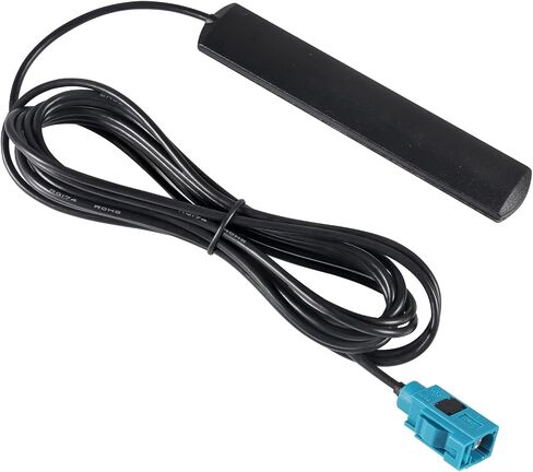 AEDIKO 2pcs Car Stereo FM Radio Antenna Hidden Windshield Antenna DIN Plug Adhesive Patch Antenna for Vehicle Truck SUV Car Stereo HD Radio in Saudi Arabia