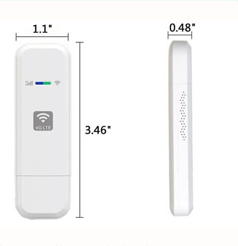 دونجل مودم واي فاي، مودم واي فاي USB 4G LTE، مودم نقطة اتصال إنترنت واي فاي دونجل، راوتر واي فاي صغير للسيارة مع فتحة بطاقة SIM للكمبيوتر المحمول المكتبي in Kuwait