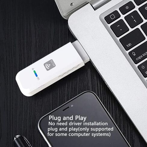 دونجل مودم واي فاي، مودم واي فاي USB 4G LTE، مودم نقطة اتصال إنترنت واي فاي دونجل، راوتر واي فاي صغير للسيارة مع فتحة بطاقة SIM للكمبيوتر المحمول المكتبي in Kuwait