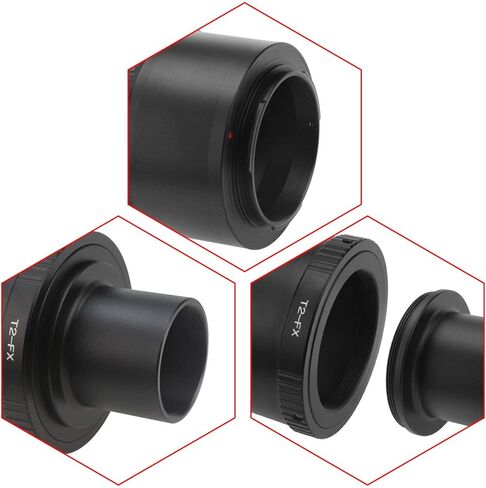 Alstar T T2 لمحول كاميرا Fuji FX Mount ومحول تلسكوب M42 إلى 1.2 بوصة (T-Mount) - برغي شامل لـ X-T1 X-A1 X-E2 X-M1 X-E1 X-E1 X-PRO1 in Kuwait