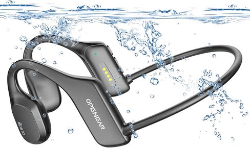Bone Conduction Headphones, Bluetooth Earbuds Wireless Headphones Swimming Headphones Built-in 16GB Open Ear Headphones Waterproof Wireless Earphones Headset for Swimming Running in Kuwait