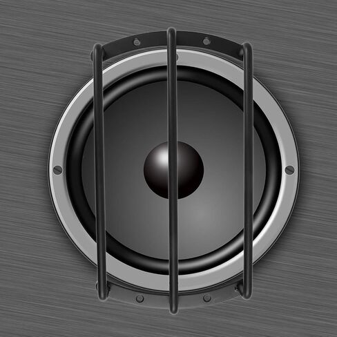 X AUTOHAUX 2pcs 8 Inches Metal Car Bar Grille for Subwoofer Speaker Subwoofer Grill Cover Protector Black in Saudi Arabia