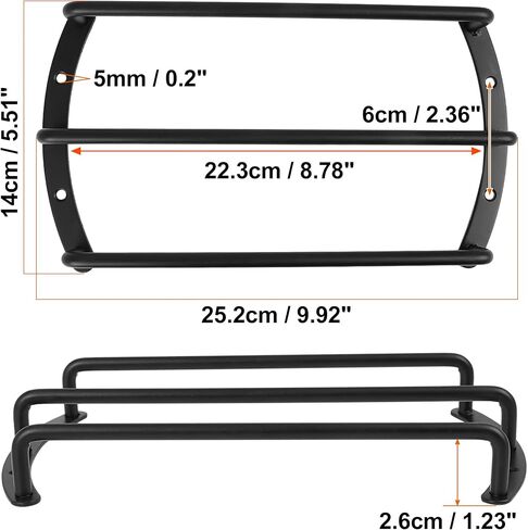 X AUTOHAUX 2pcs 8 Inches Metal Car Bar Grille for Subwoofer Speaker Subwoofer Grill Cover Protector Black in Saudi Arabia