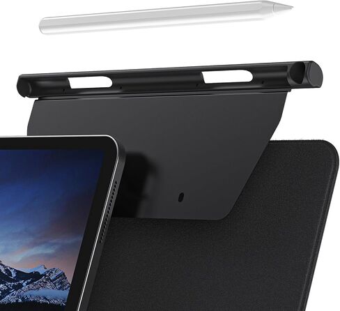 Techfish Pencil Holder Case for Apple Pencil 2nd Generation Compatible with Magic Keyboard, Smart Keyboard Folio, Other Magnetic Cases for Apple Pen-Black in Kuwait