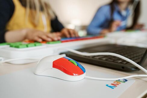 ماوس Clevy Kids - ماوس كمبيوتر USB مريح ملون وماوس كمبيوتر محمول للأطفال للاستخدام في المدرسة والمنزل - سلكي مناسب للأطفال - متوافق مع أنظمة التشغيل Windows وmacOS وChromebook in Kuwait