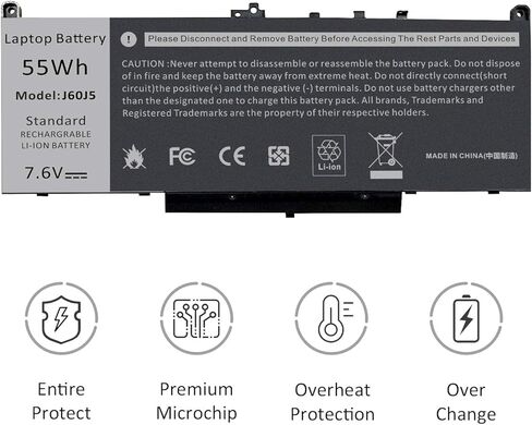 TREE.NB Battery for Dell Latitude E7470 E7270 7470 7270 7.6V 55Wh Battery Type MC34Y 242WD 1w2y2 J60J5 in Saudi Arabia