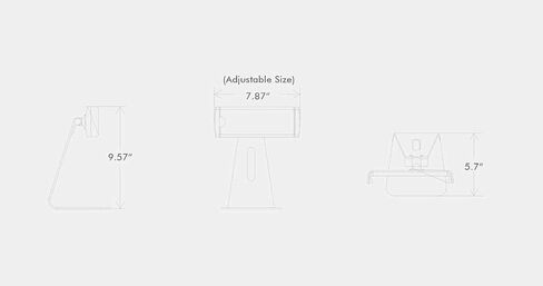 حامل حامل لمكتب الكمبيوتر اللوحي MagicHold قابل للتعديل لارتفاع 5-13 بوصة للكمبيوتر اللوحي/الهاتف المحمول/الهاتف الذكي، متوافق مع Ipad/iPad Mini/iPad Air/iPad Pro12.9 بوصة/قارئ الكتب الإلكترونية، دوران وإمالة 360 درجة in Kuwait