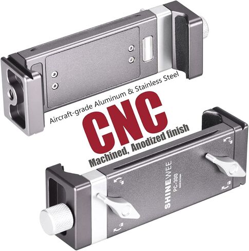 SHINEWEE Aluminum Tablet Tripod Mount Adapter, Clamp Tablet Holder Fits iPad, Air, Pro, Mini, 1 2 3 4 5, Use on Tripod, Monopod, Selfie Stick, Tabletop Stand Etc in Kuwait