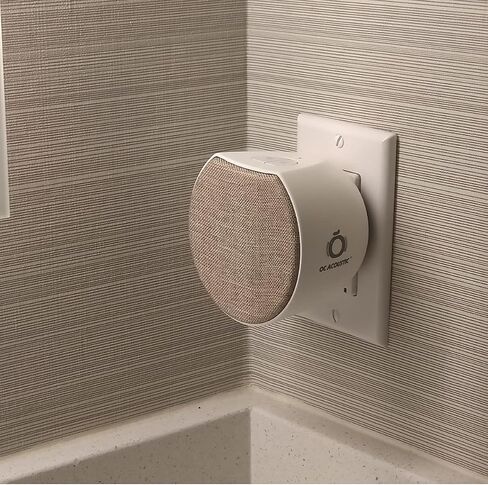 OC Acoustic Newport Plug-in Outlet Speaker with Bluetooth 5.1 and Built-in USB Type-A Charging Port (Light Gray/White) in Kuwait