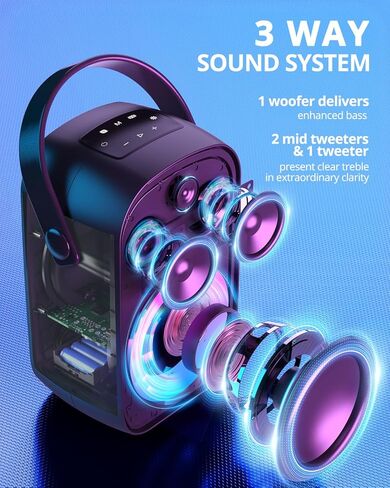 ترونسمارت مكبر صوت هالو 100 60 وات للحفلات الخارجية - اسود in Kuwait