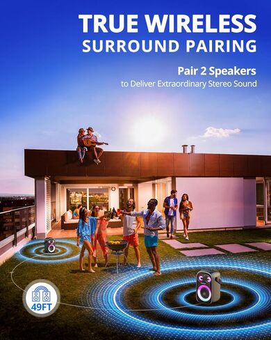 ترونسمارت مكبر صوت هالو 100 60 وات للحفلات الخارجية - اسود in Kuwait