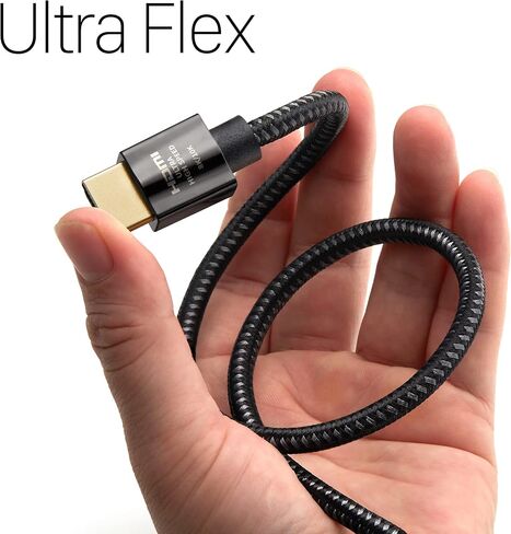 Zeskit X-Tech 48Gbps Ultra High Speed HDMI Cable 6.5ft, 8K60 4K120 144Hz eARC HDR HDCP 2.2 2.3 Compatible with Dolby Vision Apple TV 4K Roku Sony LG Samsung Xbox Series X RTX 3080 PS4 PS5 in Kuwait