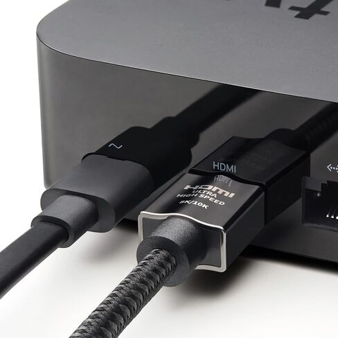 Zeskit X-Tech 48Gbps Ultra High Speed HDMI Cable 6.5ft, 8K60 4K120 144Hz eARC HDR HDCP 2.2 2.3 Compatible with Dolby Vision Apple TV 4K Roku Sony LG Samsung Xbox Series X RTX 3080 PS4 PS5 in Kuwait