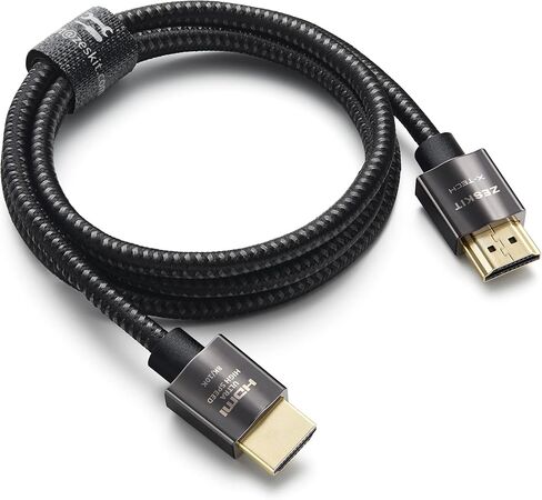 Zeskit X-Tech 48Gbps Ultra High Speed HDMI Cable 6.5ft, 8K60 4K120 144Hz eARC HDR HDCP 2.2 2.3 Compatible with Dolby Vision Apple TV 4K Roku Sony LG Samsung Xbox Series X RTX 3080 PS4 PS5 in Kuwait