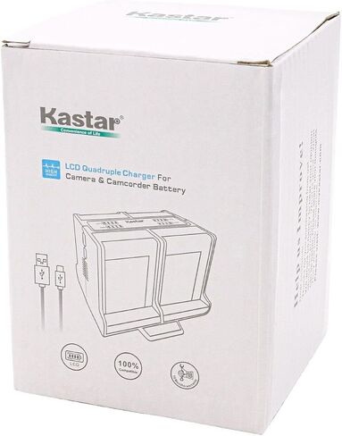 Kastar Quadruple Battery Charger Compatible with Sony DCR-TR7100 DCR-TR8000 DCR-TR8100 DCR-TRU47 DCR-TRV103 DCR-TRV110 DCR-TRV120 DCR-TRV125 DCR-TRV130 DCR-TRV203 DCR-TRV210 Camera in Saudi Arabia
