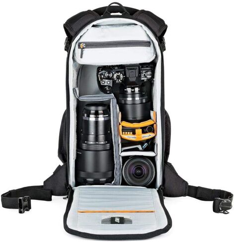Lowepro LP37131, Flipside 500 AW II Camera Backpack, Fits Mirrorless, Compact Drone, DSLR with Lens, Extra Lenses, Black in Saudi Arabia