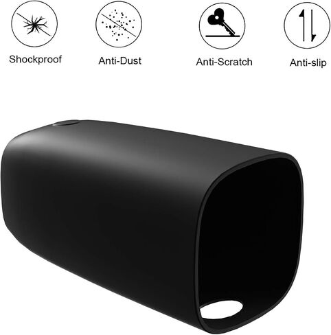 HOLACA Protective Silicone Casing for eufy Security eufyCam 2 and 1 eufyCam 2 Pro, Camouflage and Accessorize Security Camera,Waterproof and Anti-UV(2 Pack,Black) in Saudi Arabia