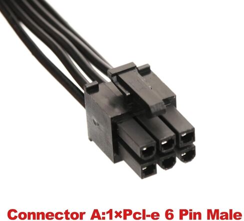PCI-e 6 Pin Male to 3 SATA 1 to 3 SATA Female Power Supply Splitter Supply Cable for Corsair Modular RM550/RM650/RM750/RM850/RM1000 27 inches (1 Pack) in Kuwait