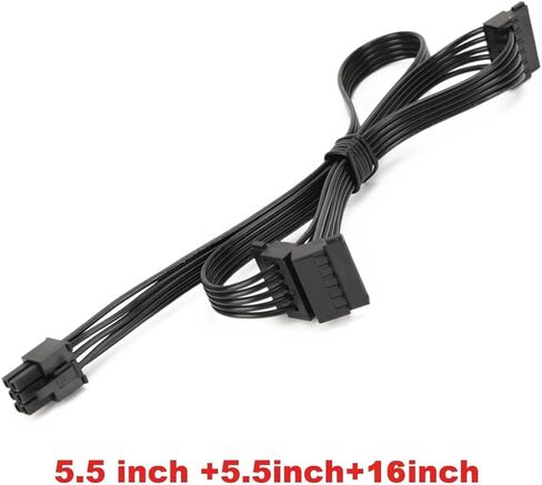 PCI-e 6 Pin Male to 3 SATA 1 to 3 SATA Female Power Supply Splitter Supply Cable for Corsair Modular RM550/RM650/RM750/RM850/RM1000 27 inches (1 Pack) in Kuwait