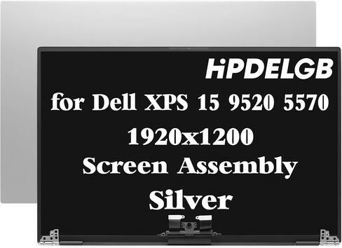 قطعة بديلة HPDELGB لجهاز Dell XPS 15 9520 Precision 5570 LCD مجموعة شاشة 15.6 بوصة 1920x1200 IPS فضية غير تعمل باللمس in Saudi Arabia