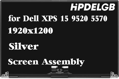 قطعة بديلة HPDELGB لجهاز Dell XPS 15 9520 Precision 5570 LCD مجموعة شاشة 15.6 بوصة 1920x1200 IPS فضية غير تعمل باللمس in Saudi Arabia