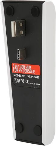KOSDFOGE 5 in 1 USB Hub, High‑Speed Expansion Adapter with USB2.0 Type‑C Ports Compatible with PS5 Console Stable Transmission in Kuwait