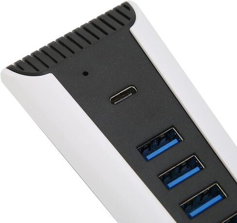 KOSDFOGE 5 in 1 USB Hub, High‑Speed Expansion Adapter with USB2.0 Type‑C Ports Compatible with PS5 Console Stable Transmission in Kuwait