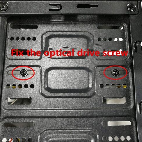 MEETOOT 3.5 inch Hard Disk Shock Absorber Bracket with Mounting Screws for PC Case 3.5 HDD to 5.25 DVD ROM Bay Mounting Adapter in Saudi Arabia