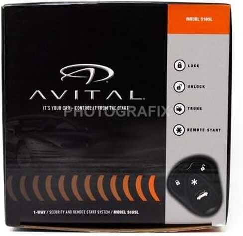 نظام تشغيل وأمان Avital 5105L عن بعد مع جهاز تحكم عن بعد في اتجاه واحد ونظام أمان 3100LX (بدون صفارة إنذار) in Kuwait