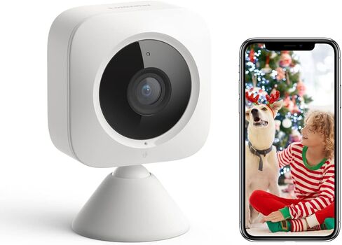 كاميرا سويتش بوت الأمنية الداخلية، كشف الحركة لمراقبة الأطفال 1080 بكسل، كاميرا مراقبة ذكية واي فاي (2.4 جيجا هرتز) للحيوانات الأليفة لأمن المنزل مع رؤية ليلية، صوت ثنائي الاتجاه، تعمل مع أليكسا in Kuwait