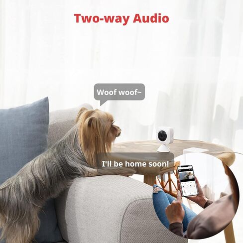 كاميرا سويتش بوت الأمنية الداخلية، كشف الحركة لمراقبة الأطفال 1080 بكسل، كاميرا مراقبة ذكية واي فاي (2.4 جيجا هرتز) للحيوانات الأليفة لأمن المنزل مع رؤية ليلية، صوت ثنائي الاتجاه، تعمل مع أليكسا in Kuwait
