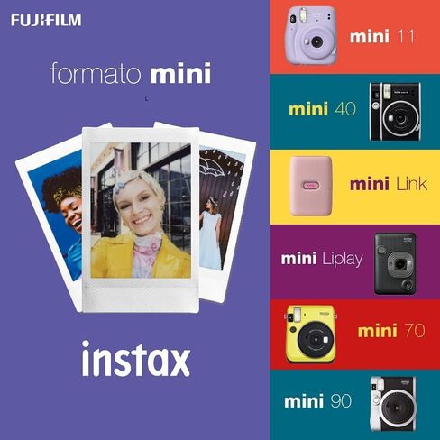 فيلم Fujifilm Instax Mini Stripe الفوري، 4 عبوات من 10 = 40 لقطة حزمة كبيرة in Kuwait