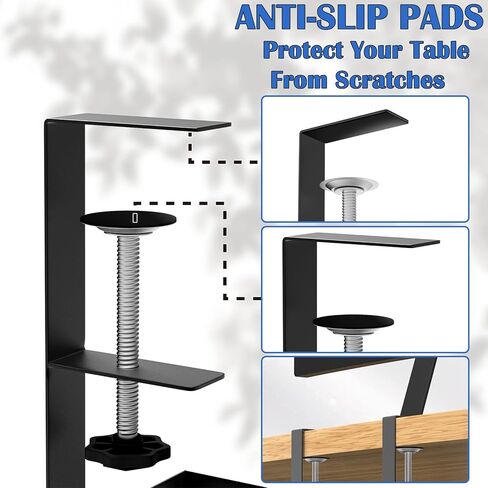 صينية تنظيم الكيبلات اسفل المكتب، منظم اسلاك مطور اسفل المكتب مع 3 خطافات، ادارة اسلاك الطاولة للمكتب والمنزل in Kuwait