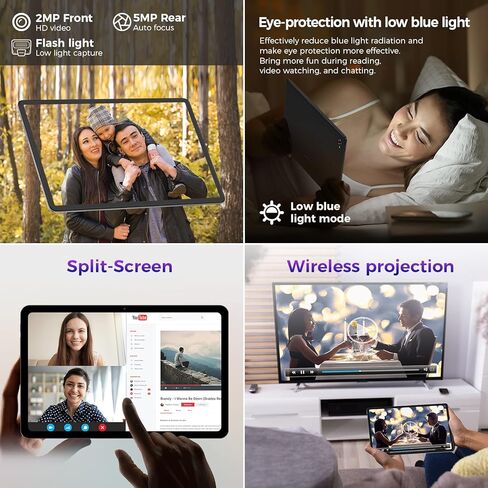 تابلت تيكلاست 10 بوصة أندرويد 12 تابلت، P40HD 12 جيجابايت + 128 جيجابايت، تابلت أندرويد 8 كور مع توسيع 1 تيرابايت، 1920 * 1200 IPS، 2.4G/5G WiFi، بلوتوث، GPS، 6000 مللي أمبير، مكبر صوت كاميرا مزدوجة in Kuwait