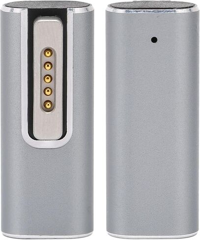Watris Veiyi USB C to Magnetic T-Tip Adapter, Female Type-C to Magnetic 2 Converter, 5A Type-C PD Power Fast Charging Adapter for OS X Laptop(Silver) in Saudi Arabia