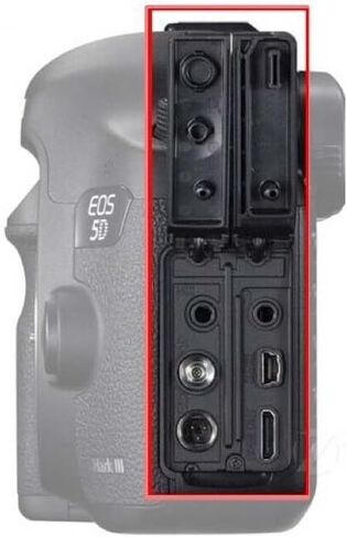 غطاء مطاطي لواجهة USB/AV Out/HDMI من Shenligod لكاميرا Canon EOS 5D Mark IV / 5D4 in Kuwait
